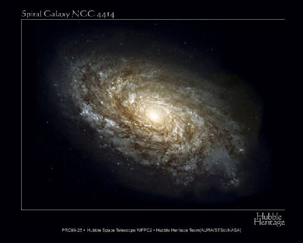 A dusty Spiral Galaxy (NGC 4414) 600x481 31K