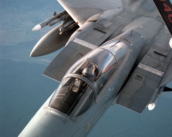 McDonnell Douglas F15 Eagle in closeup 600x479 42K