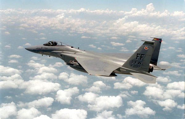 McDonnell Douglas F15 Eagle side view 600x388 35K